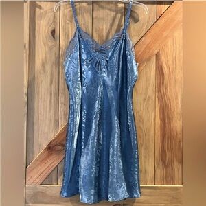Adonna Blue Slip Dress